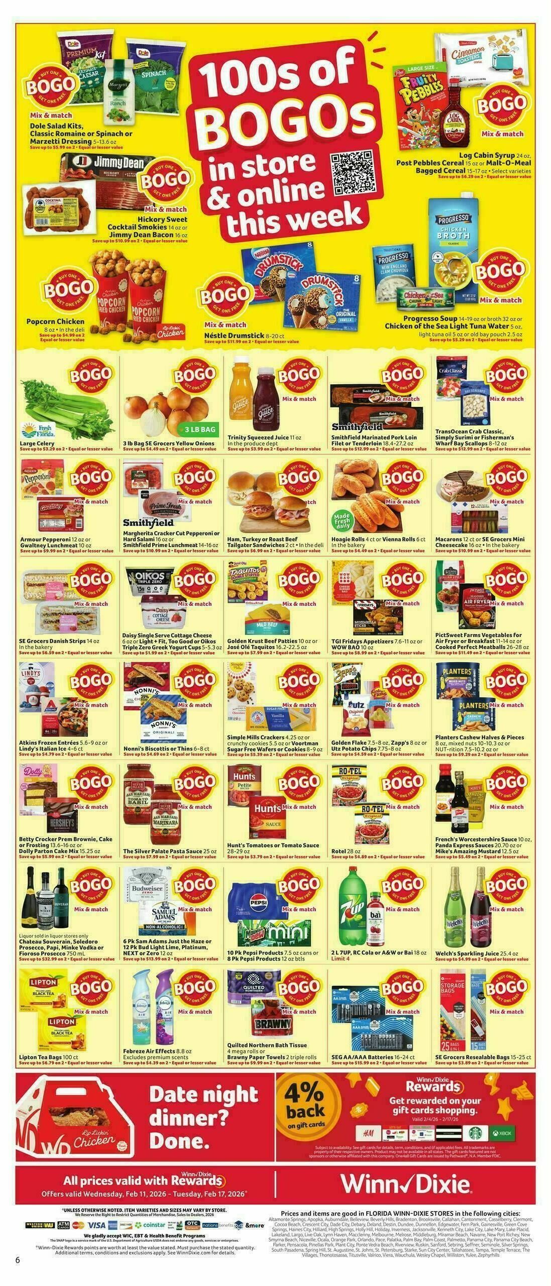 Winn-Dixie Weekly Ad from February 11