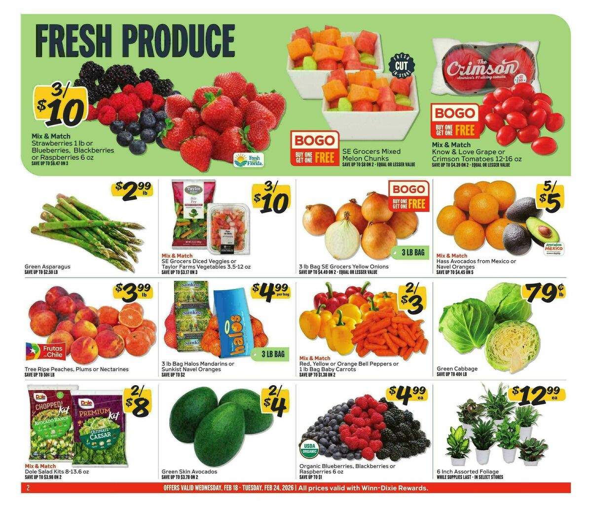 Winn-Dixie Weekly Ad from February 18