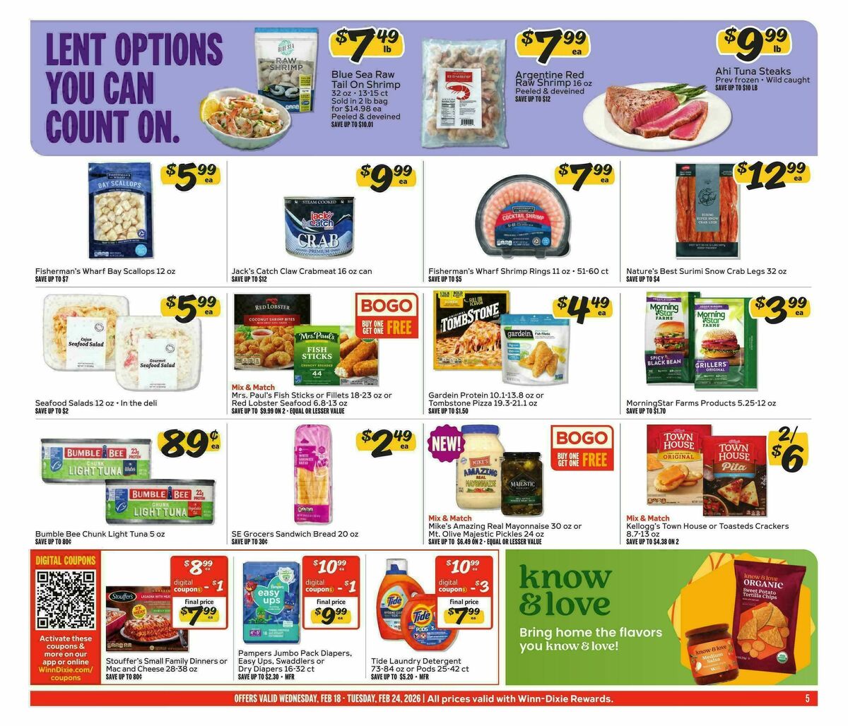 Winn-Dixie Weekly Ad from February 18