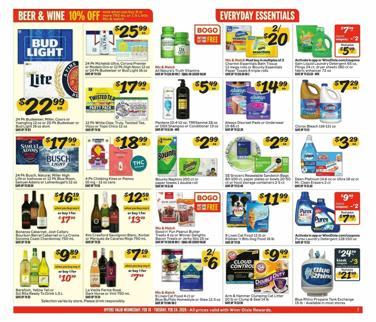 Winn-Dixie Weekly Ad from February 18