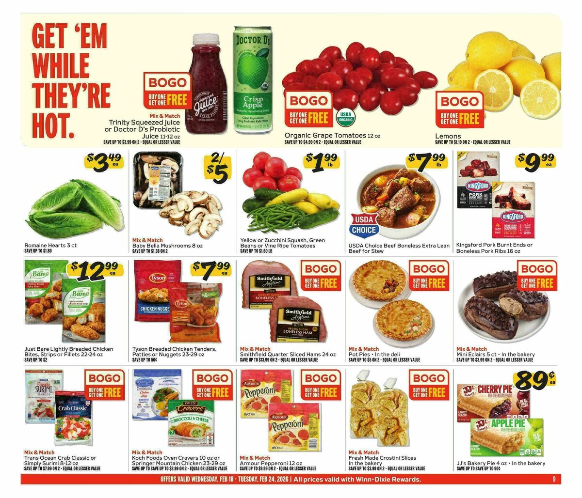 Winn-Dixie Weekly Ad from February 18