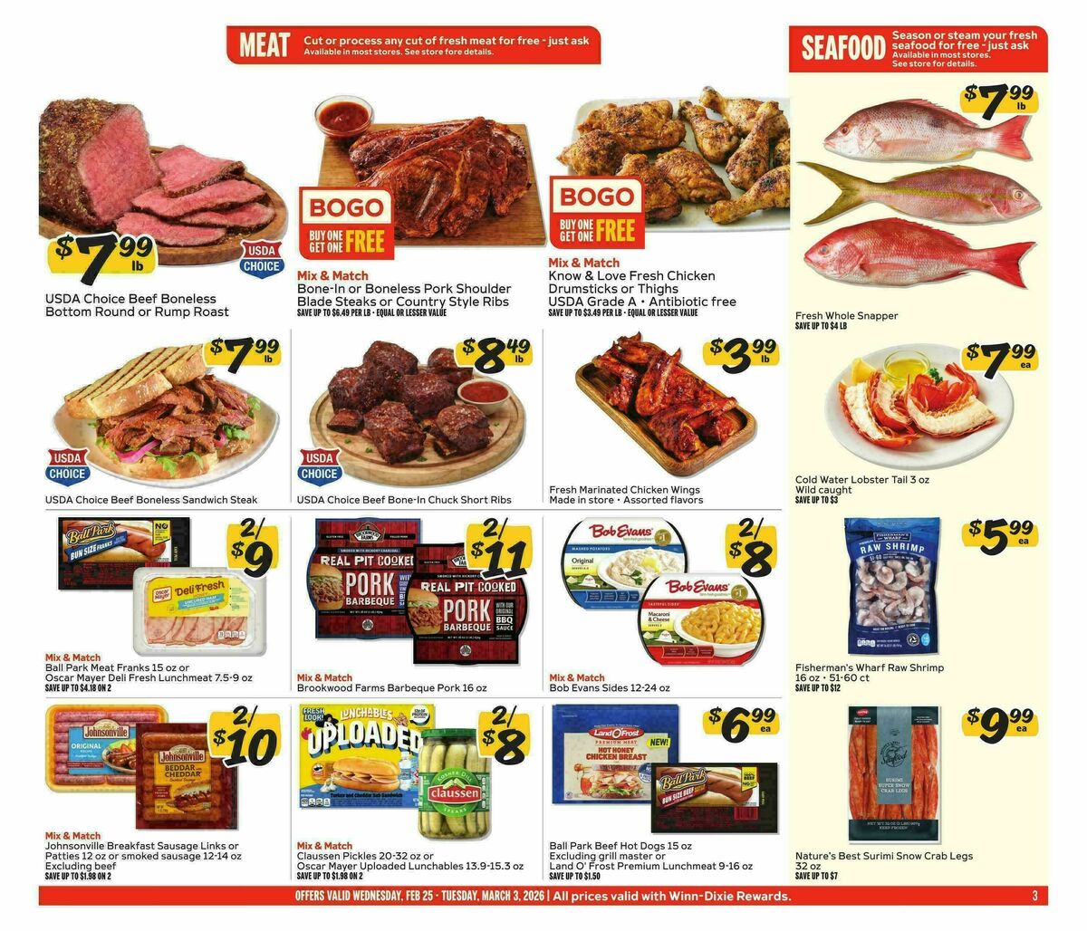 Winn-Dixie Weekly Ad from February 25