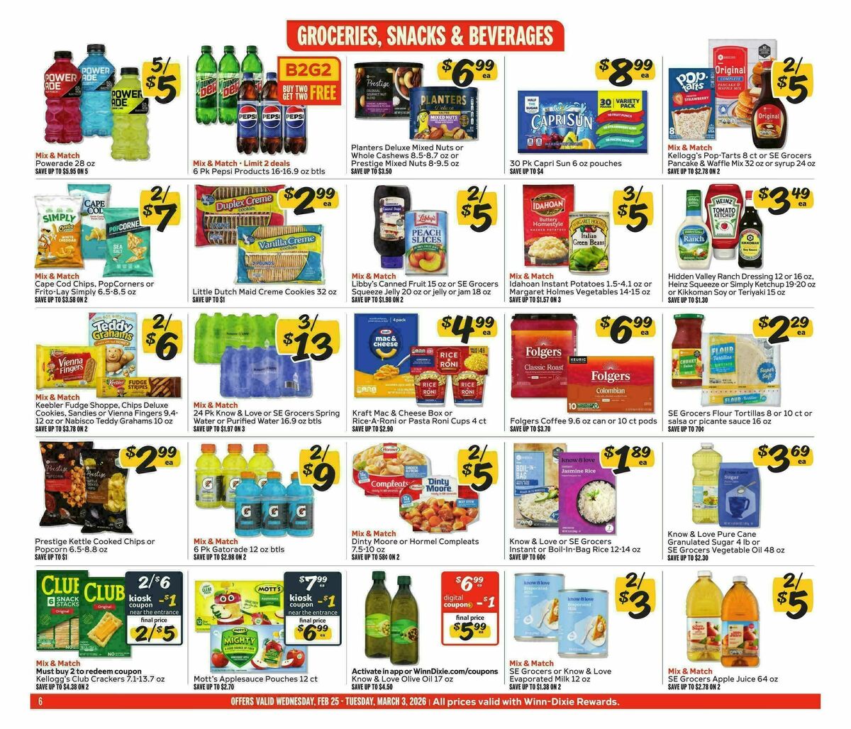 Winn-Dixie Weekly Ad from February 25