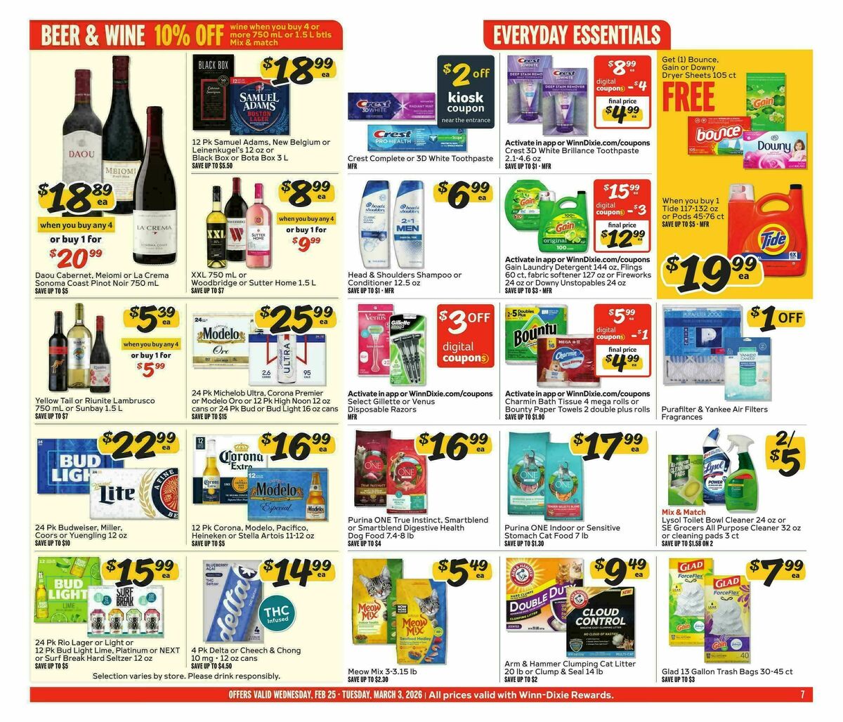 Winn-Dixie Weekly Ad from February 25