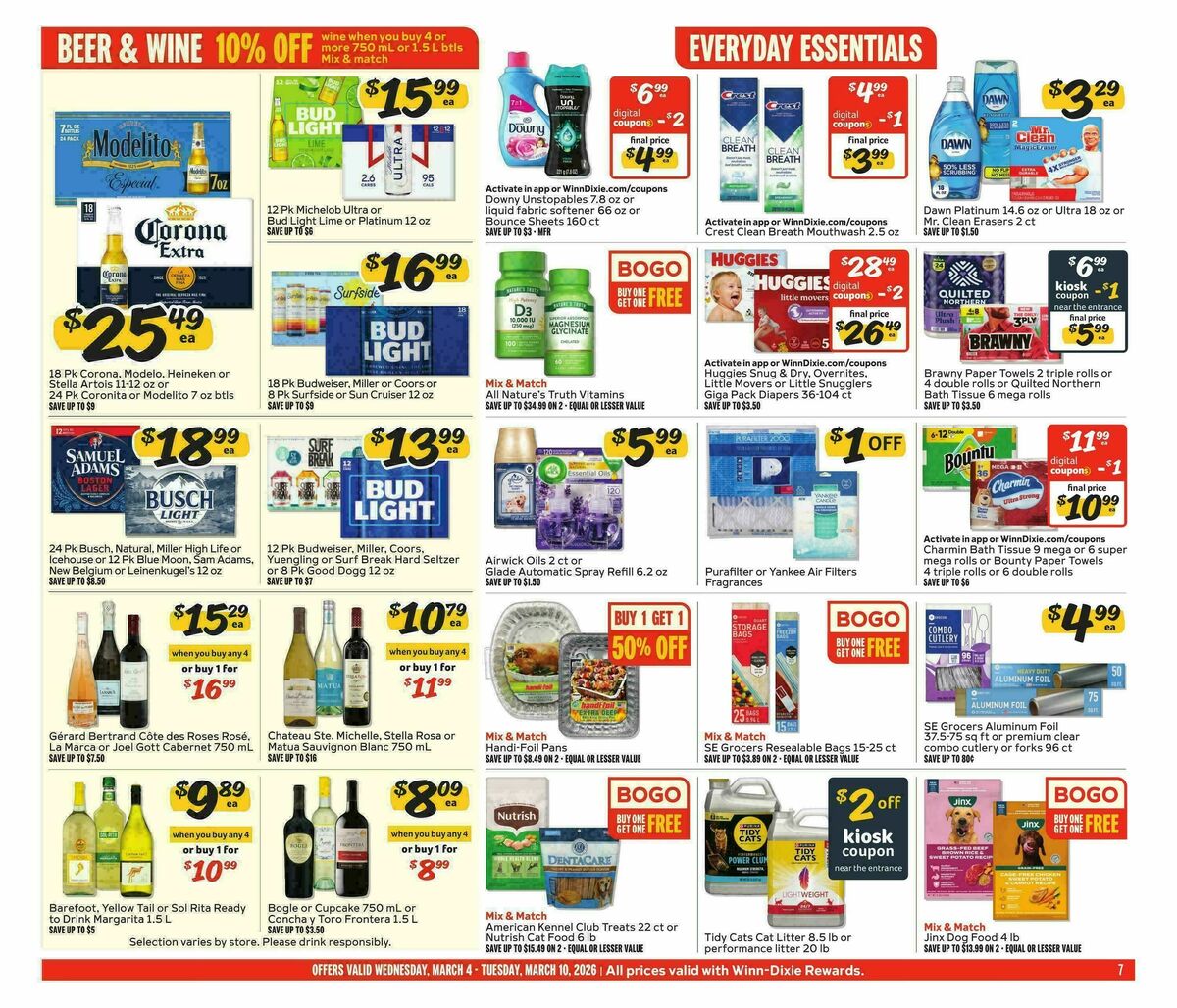Winn-Dixie Weekly Ad from March 4