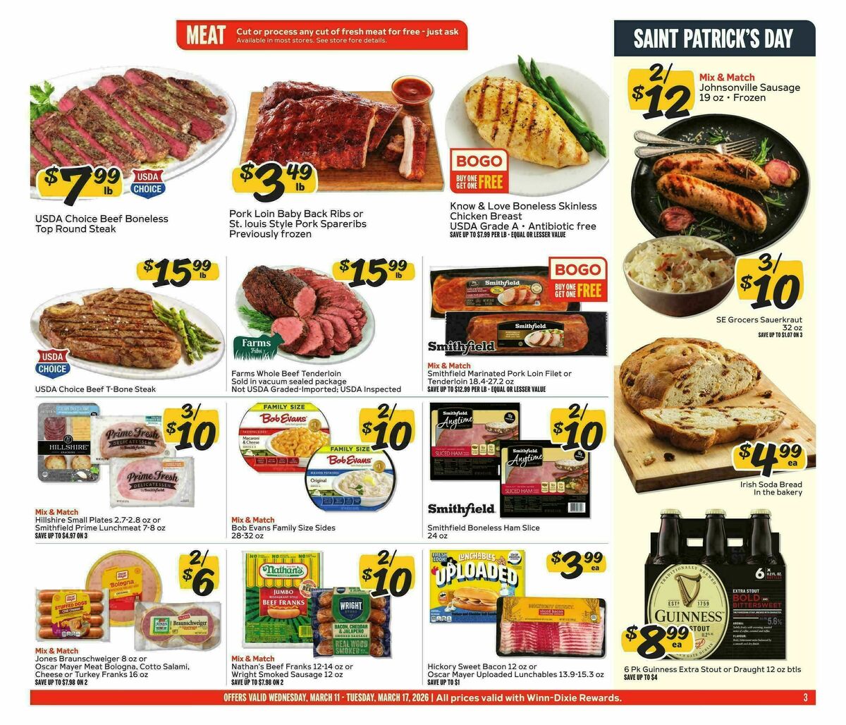 Winn-Dixie Weekly Ad from March 11