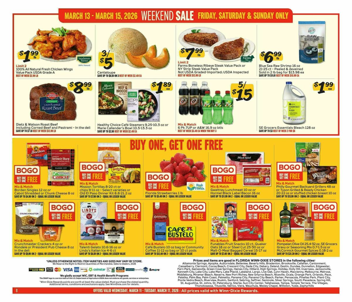 Winn-Dixie Weekly Ad from March 11