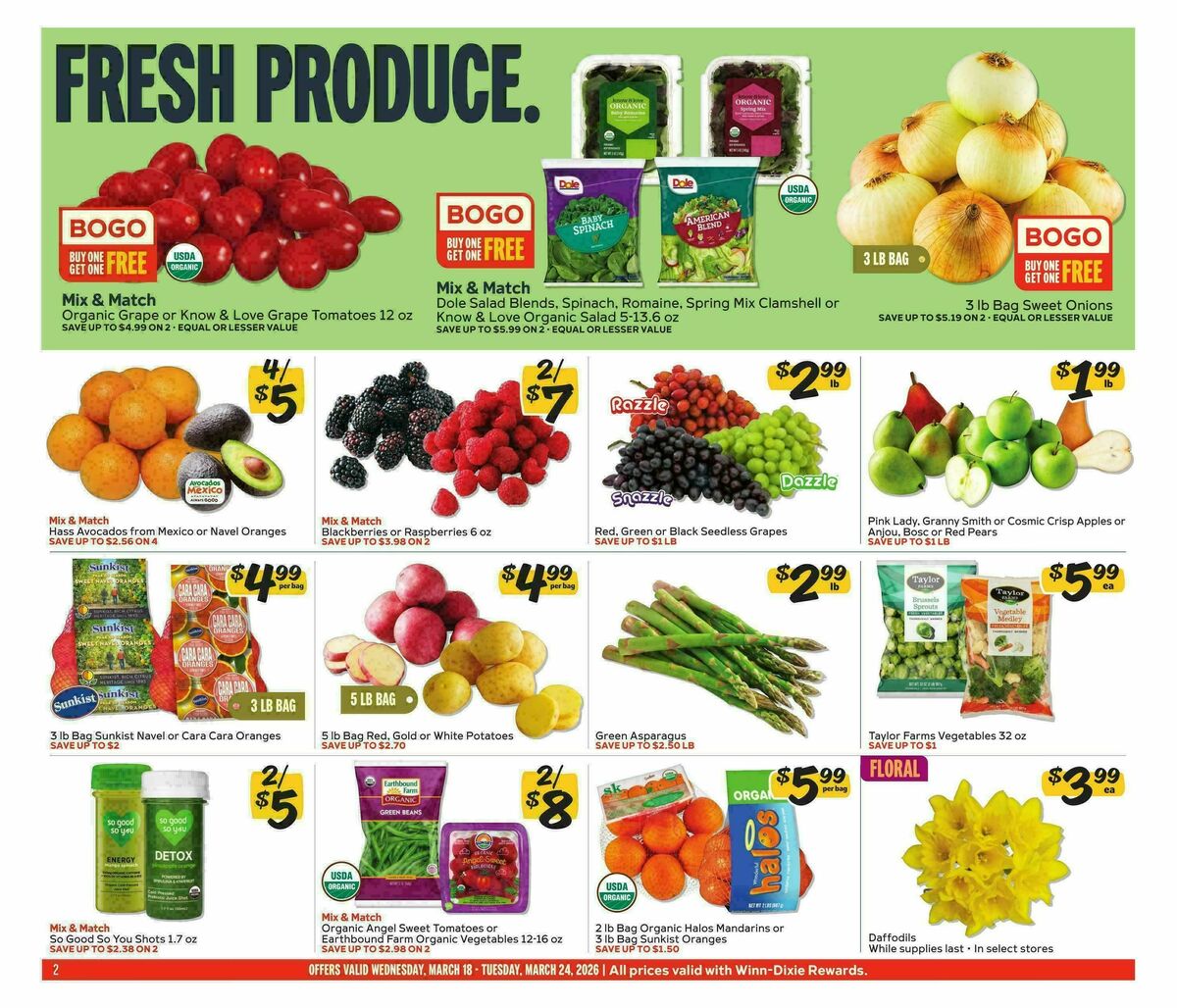 Winn-Dixie Weekly Ad from March 18