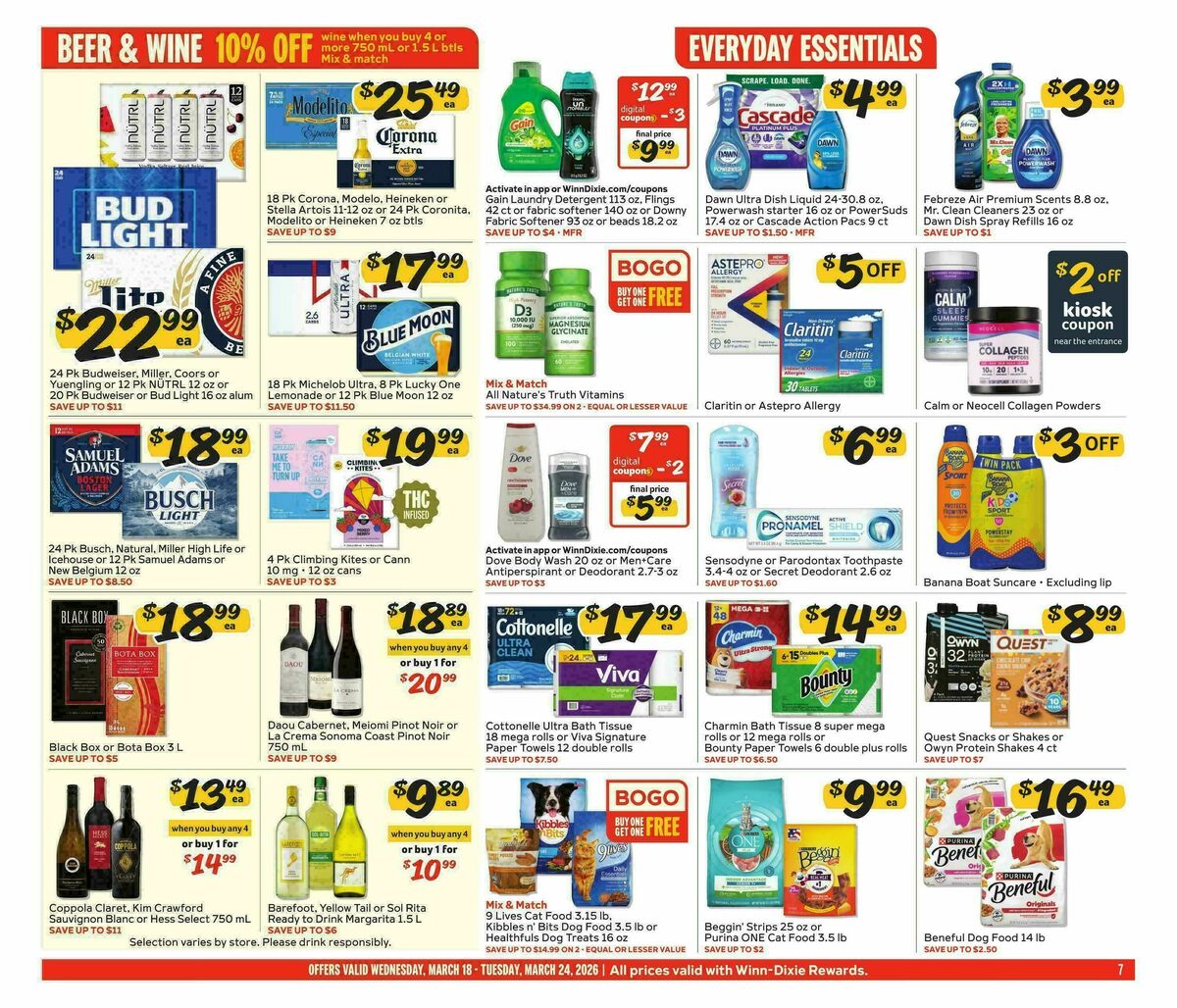 Winn-Dixie Weekly Ad from March 18
