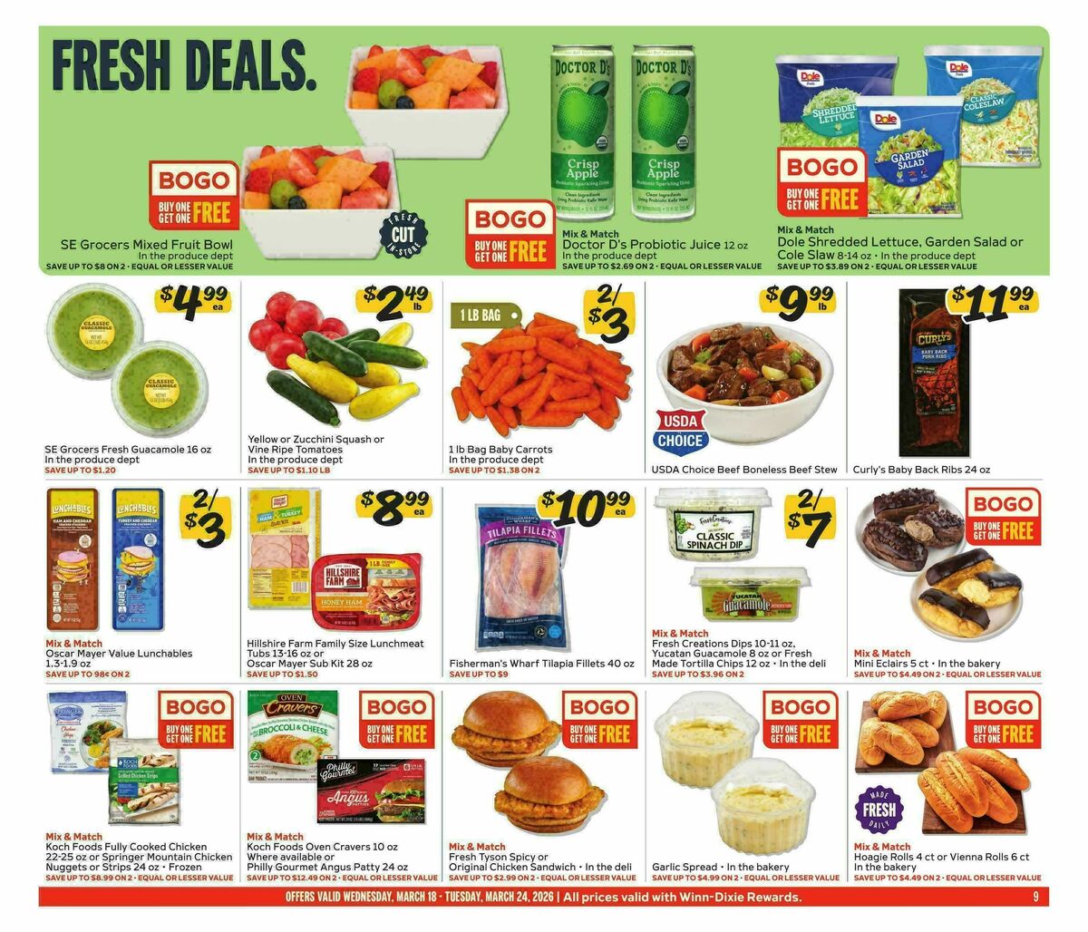 Winn-Dixie Weekly Ad from March 18