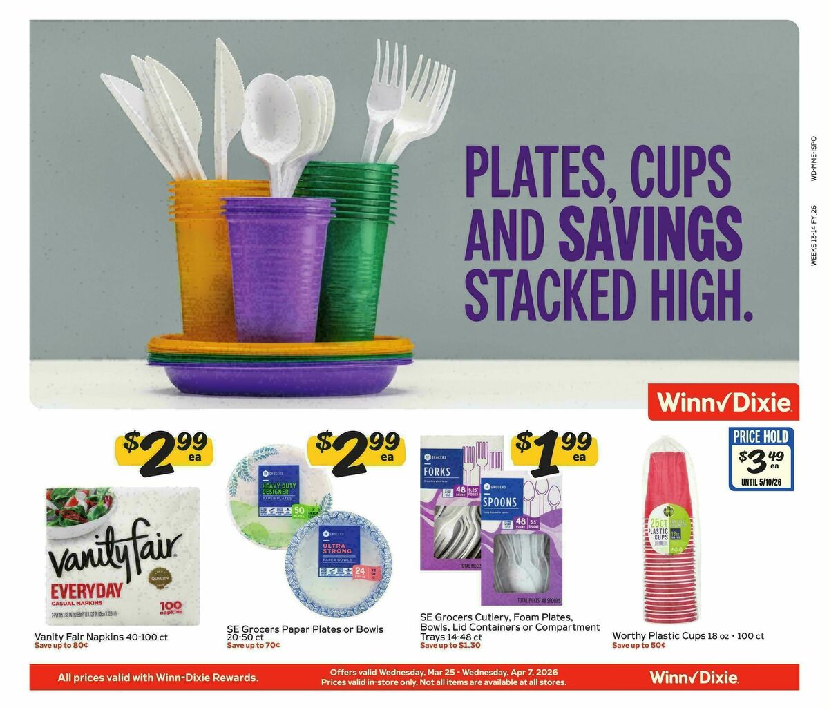 Winn-Dixie Weekly Ad from March 25