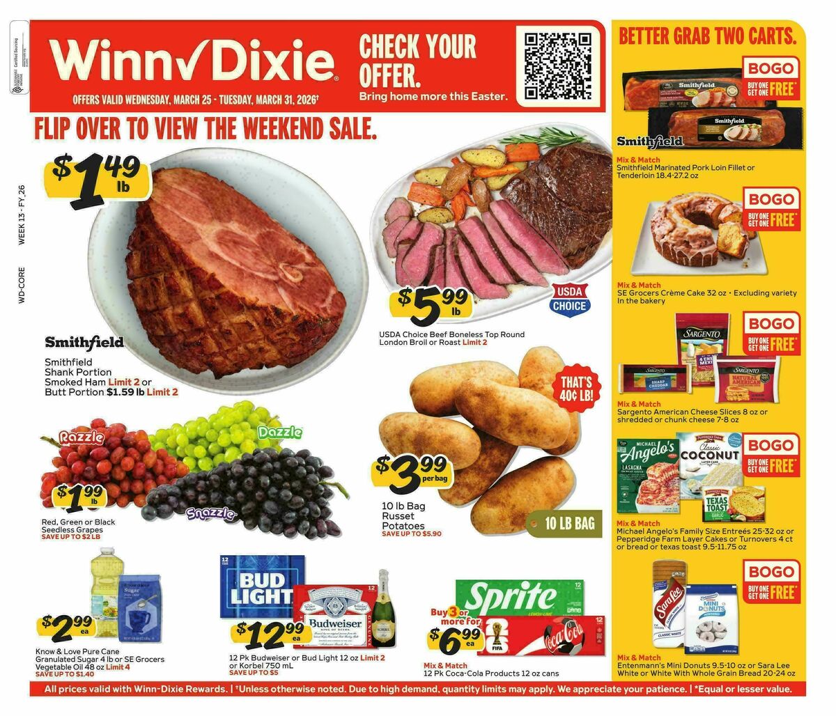 Winn-Dixie Weekly Ad from March 25