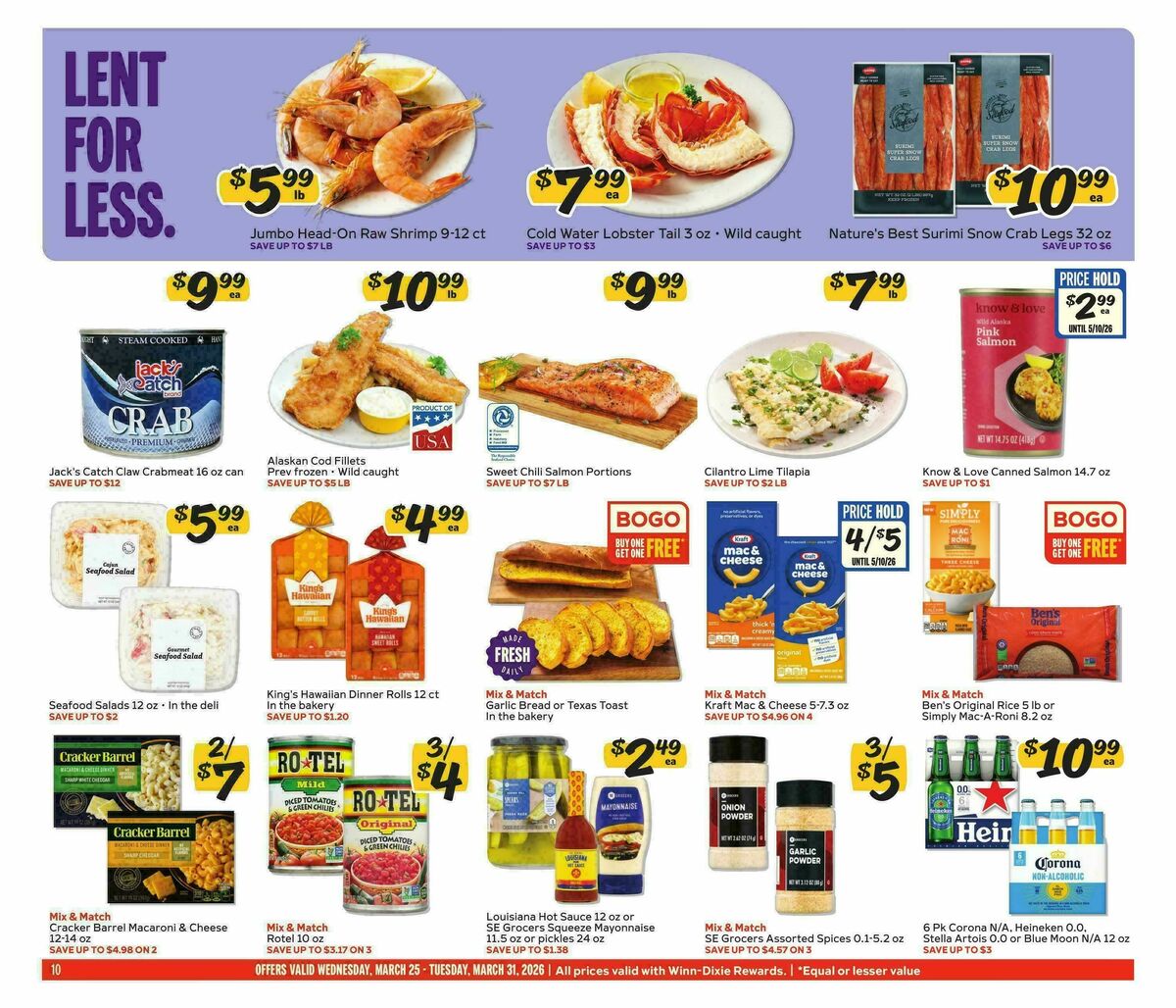 Winn-Dixie Weekly Ad from March 25