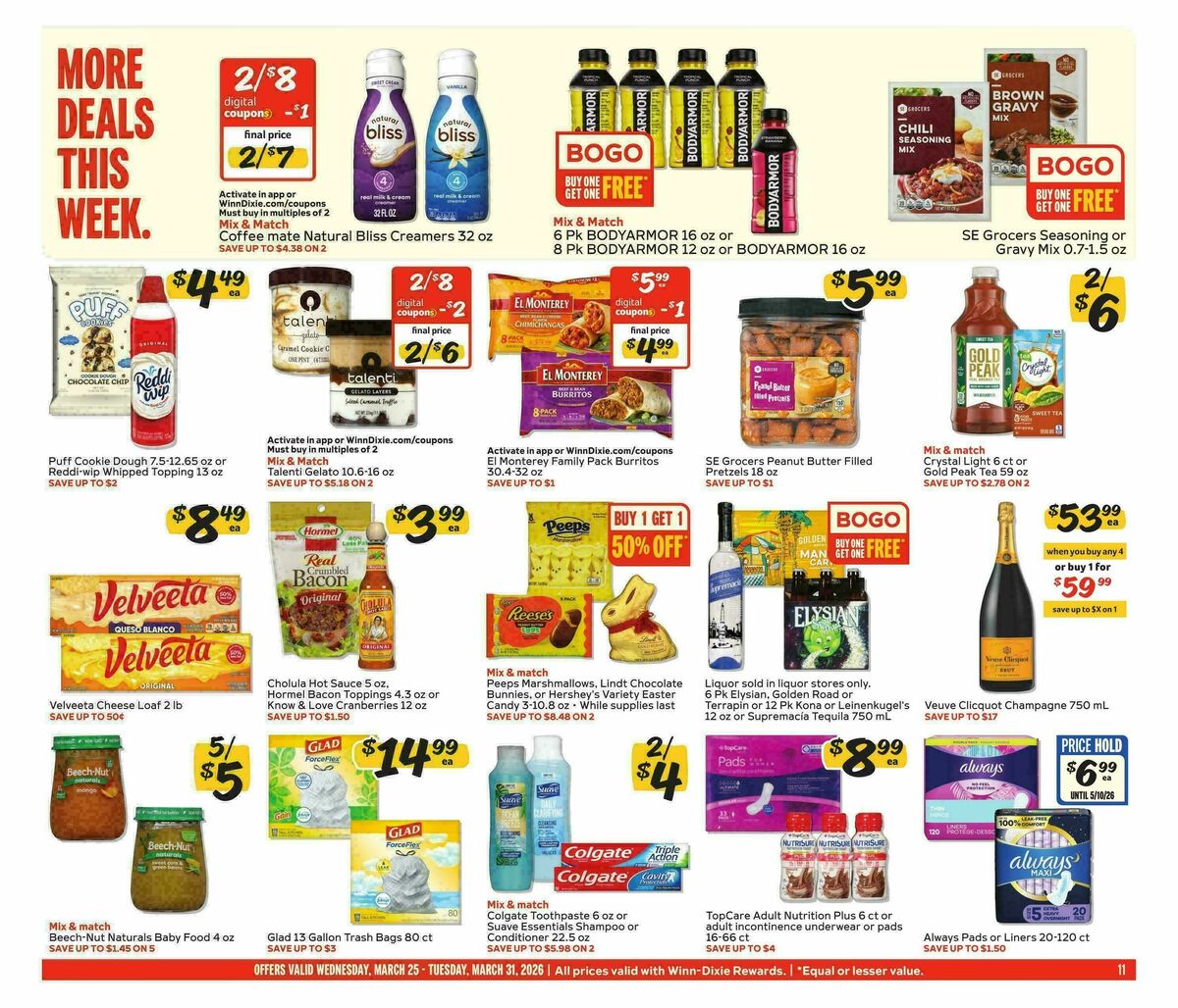 Winn-Dixie Weekly Ad from March 25