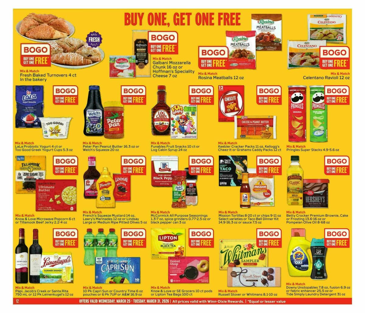 Winn-Dixie Weekly Ad from March 25