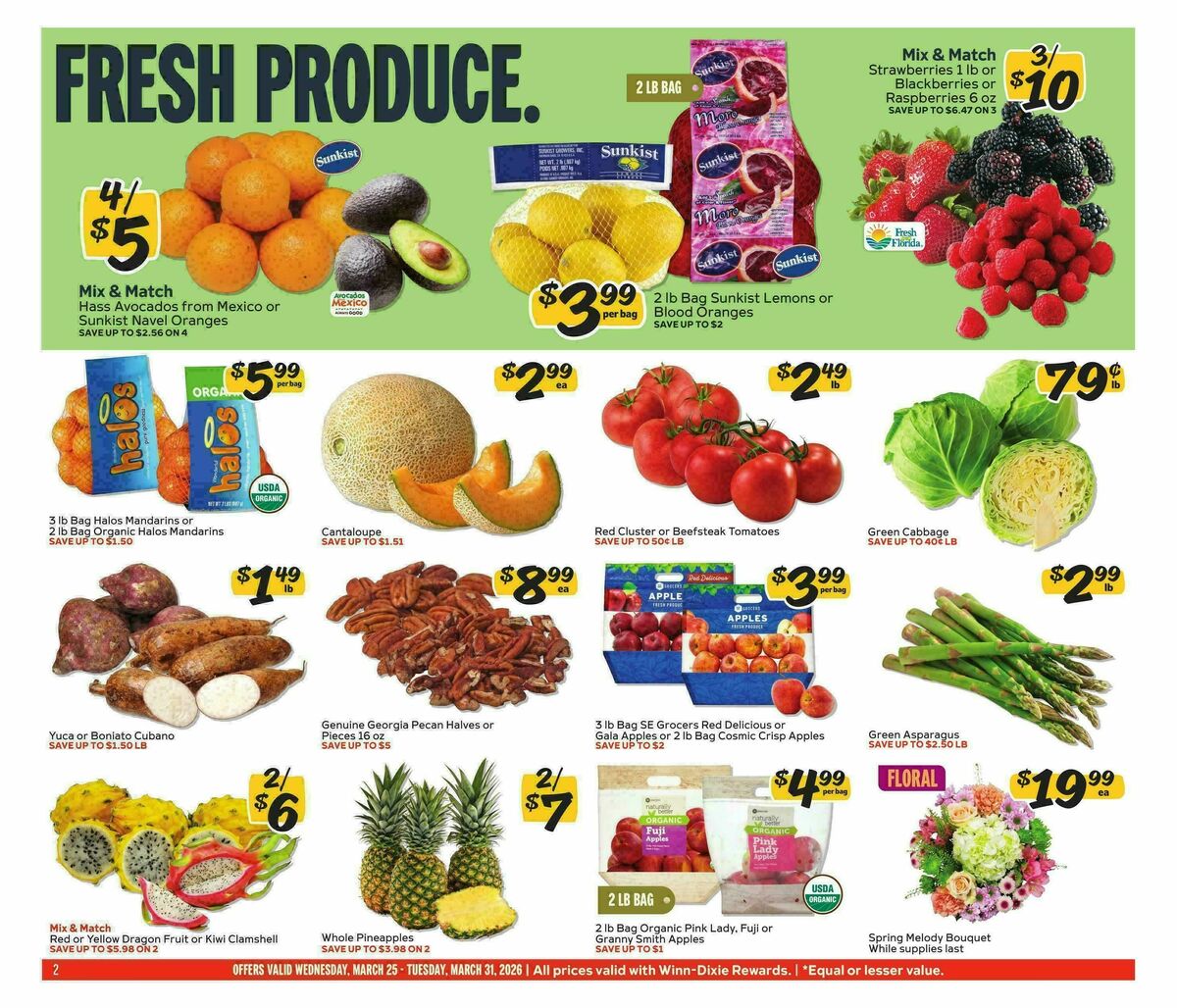 Winn-Dixie Weekly Ad from March 25