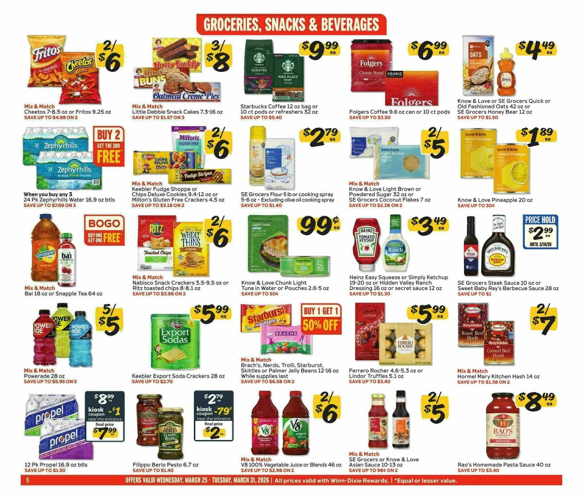 Winn-Dixie Weekly Ad from March 25