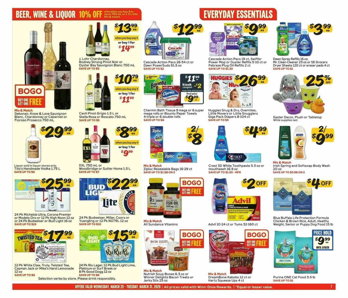 Winn-Dixie Weekly Ad from March 25