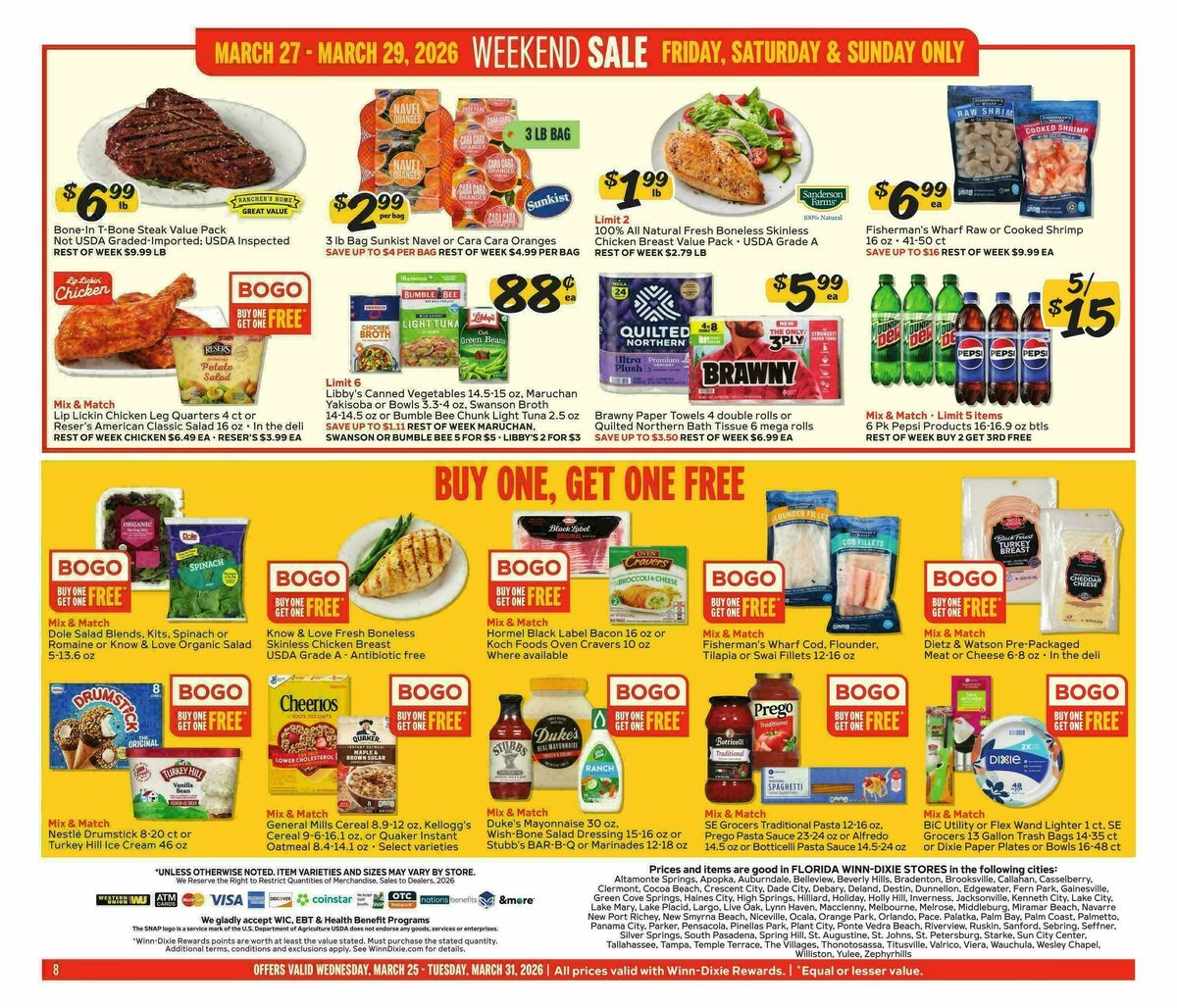 Winn-Dixie Weekly Ad from March 25