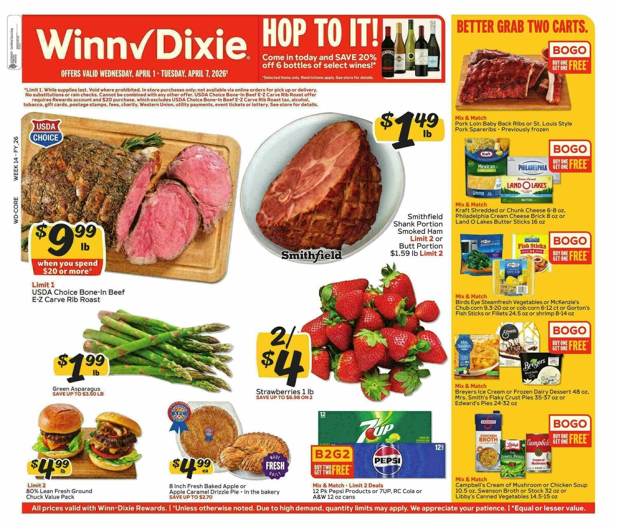 Winn-Dixie Weekly Ad from April 1