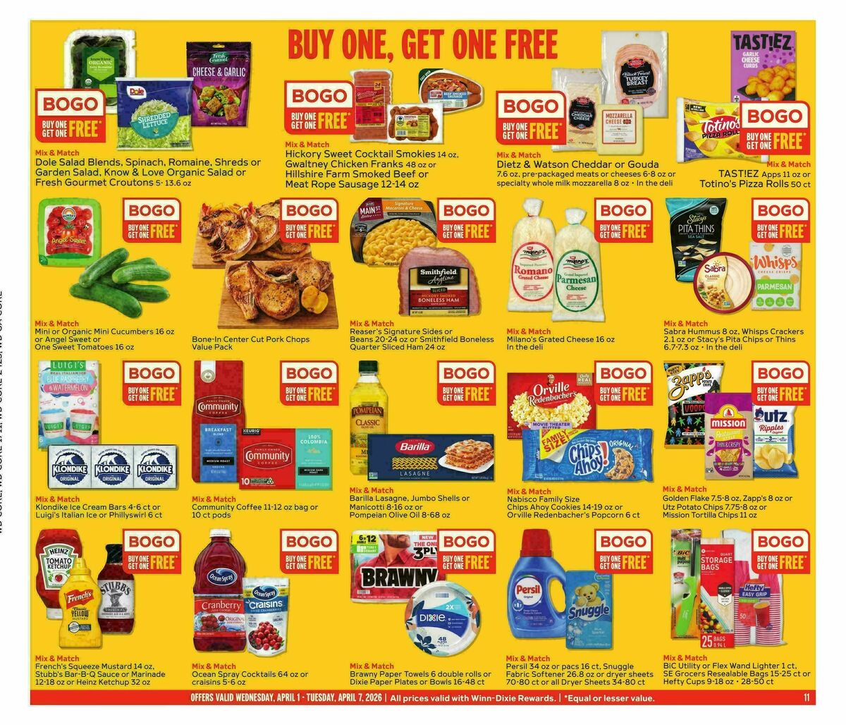 Winn-Dixie Weekly Ad from April 1