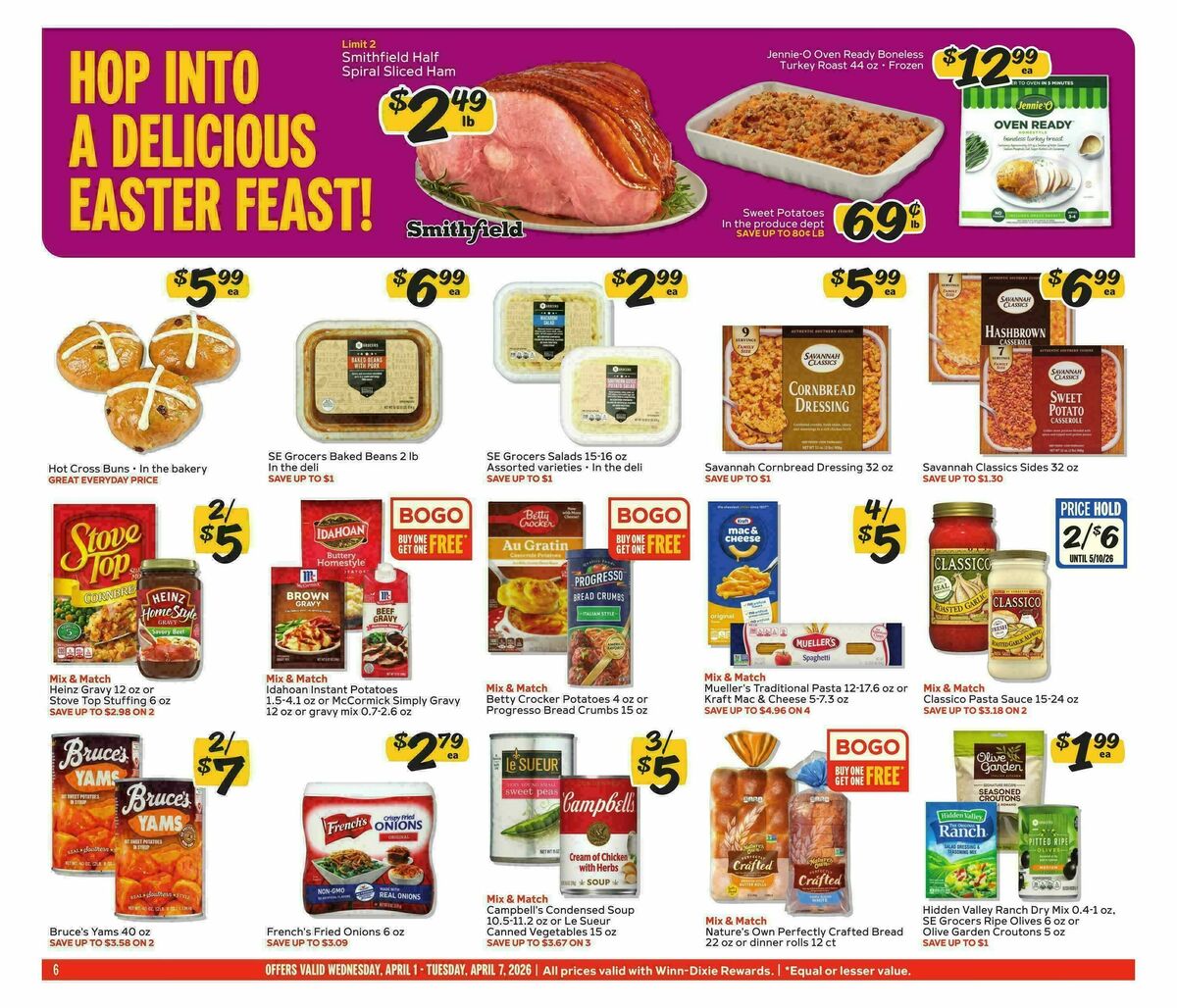 Winn-Dixie Weekly Ad from April 1