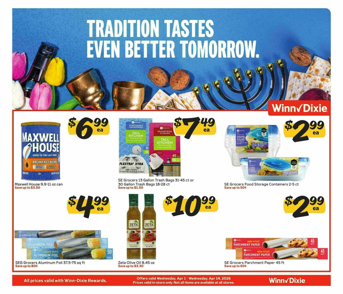 Winn-Dixie Weekly Ad from April 1