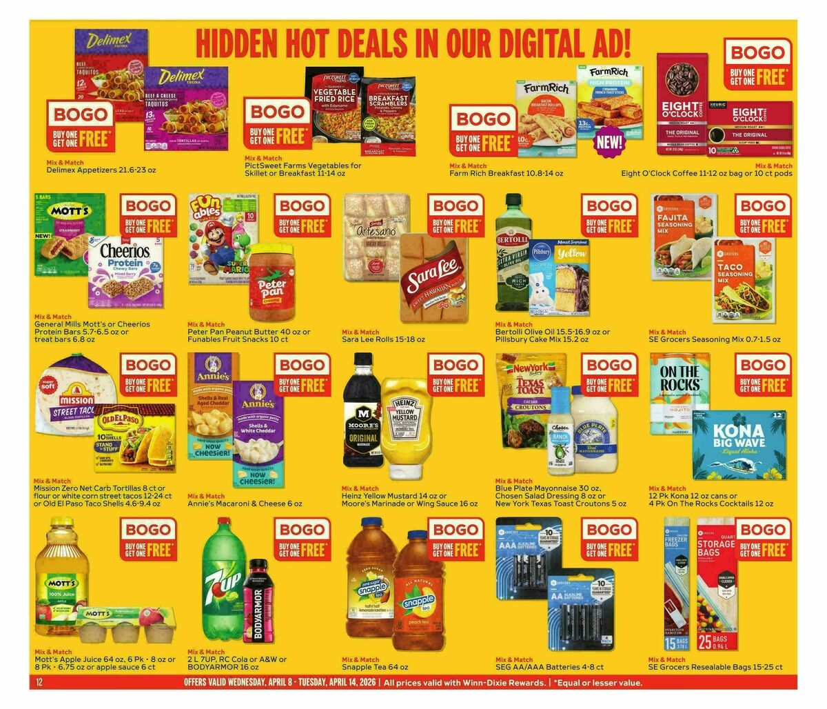 Winn-Dixie Weekly Ad from April 8