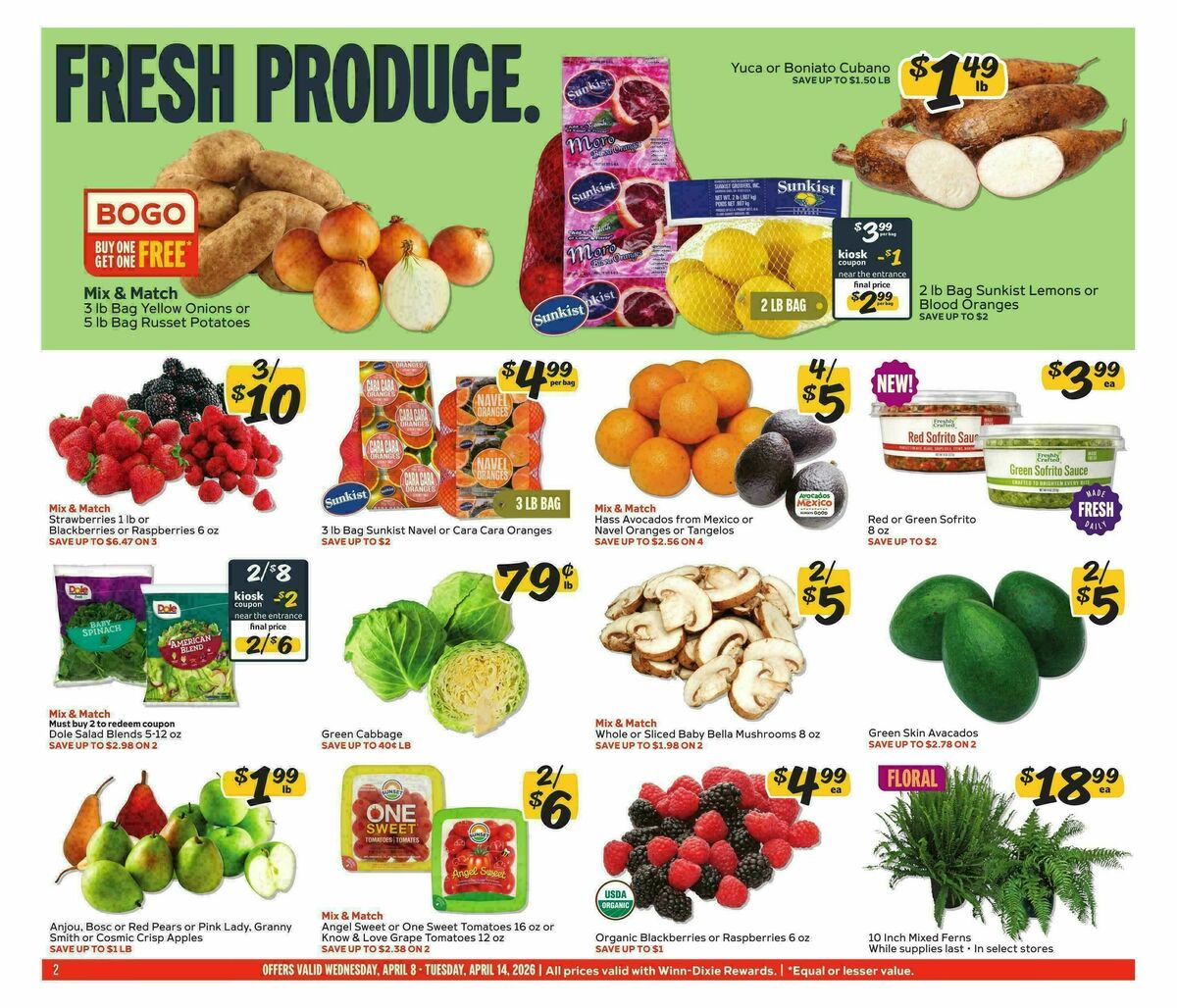 Winn-Dixie Weekly Ad from April 8