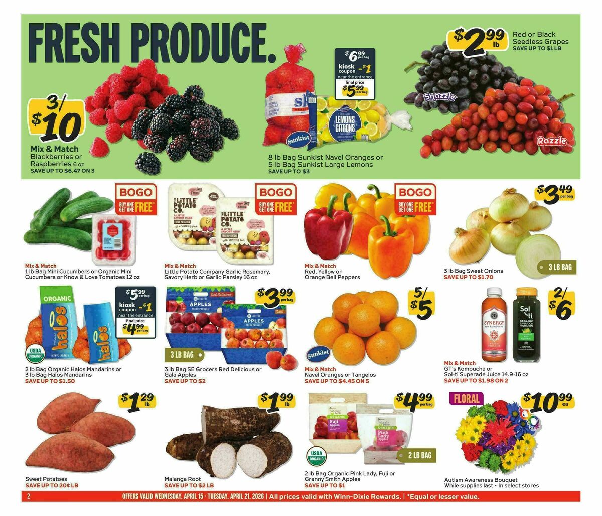 Winn-Dixie Weekly Ad from April 15