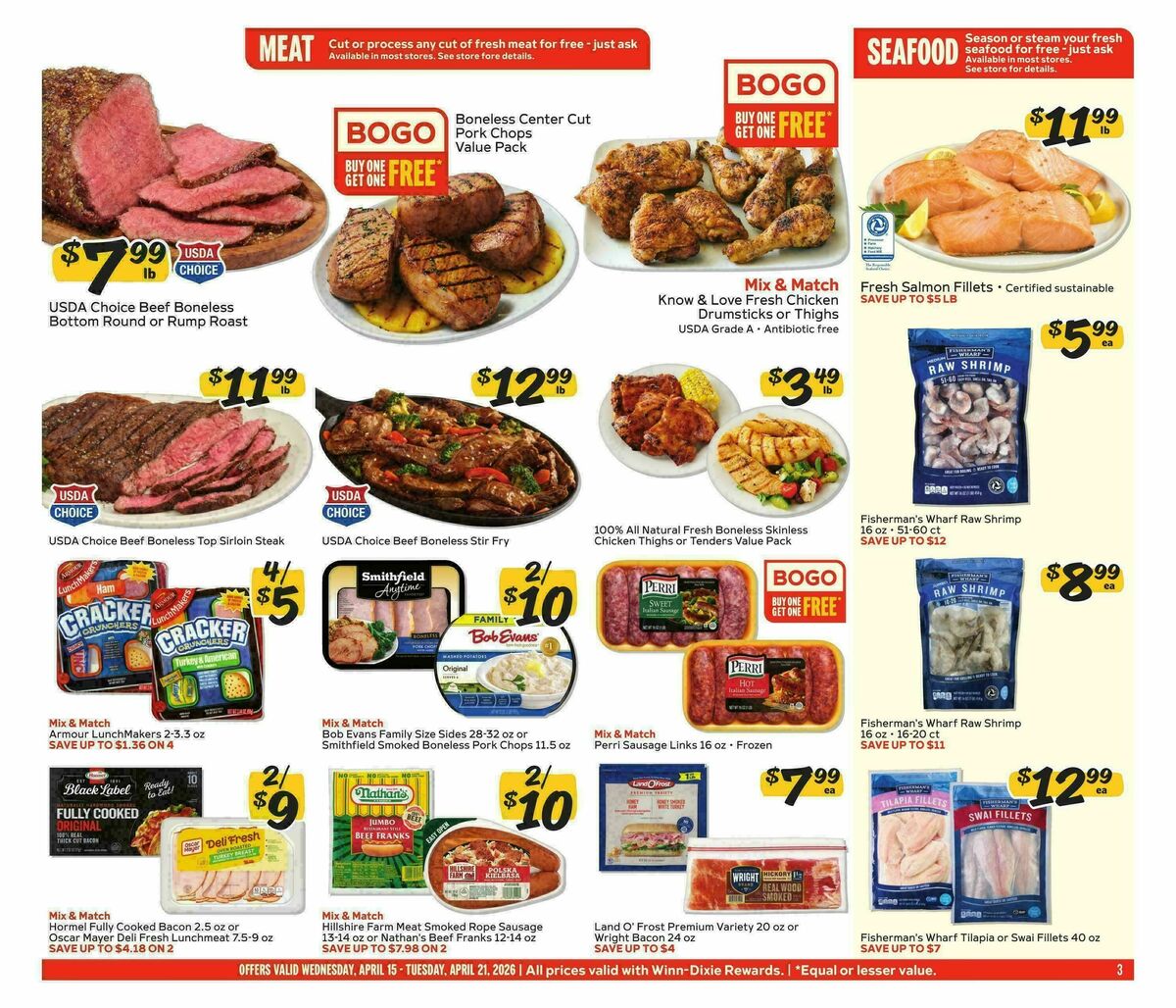 Winn-Dixie Weekly Ad from April 15