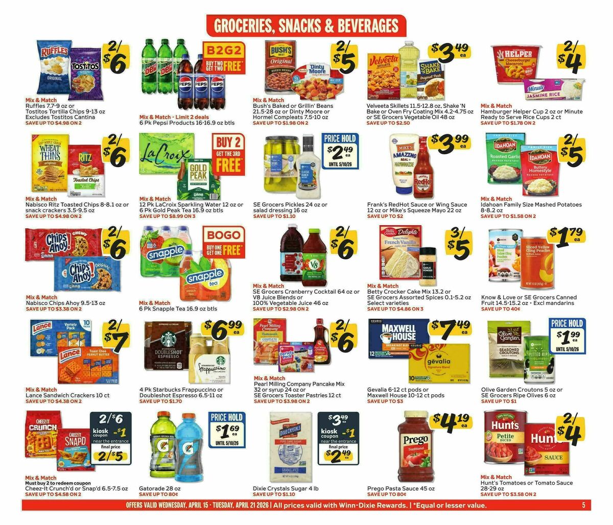 Winn-Dixie Weekly Ad from April 15