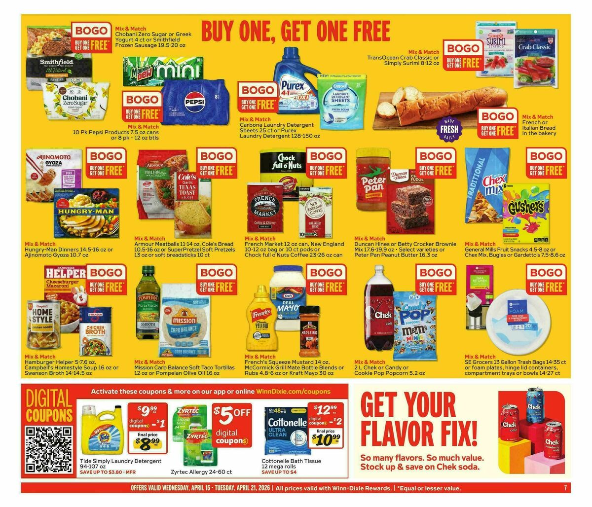 Winn-Dixie Weekly Ad from April 15