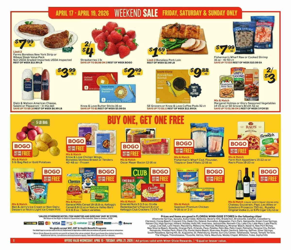 Winn-Dixie Weekly Ad from April 15