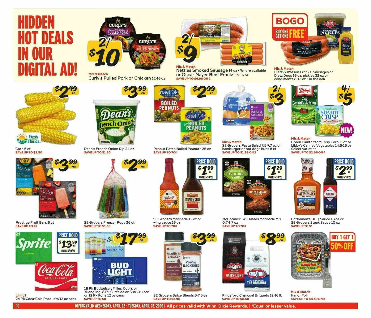 Winn-Dixie Weekly Ad from April 22