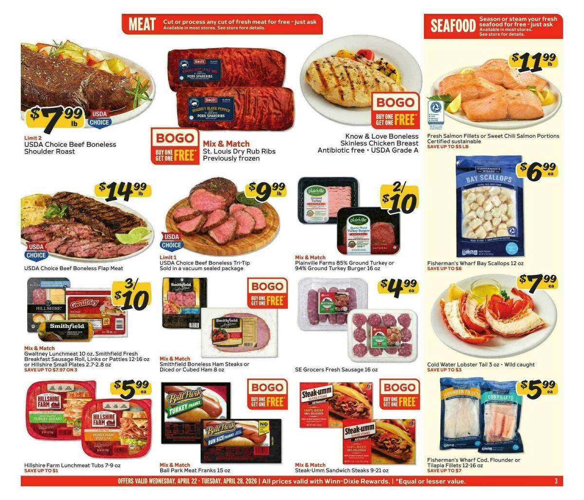 Winn-Dixie Weekly Ad from April 22
