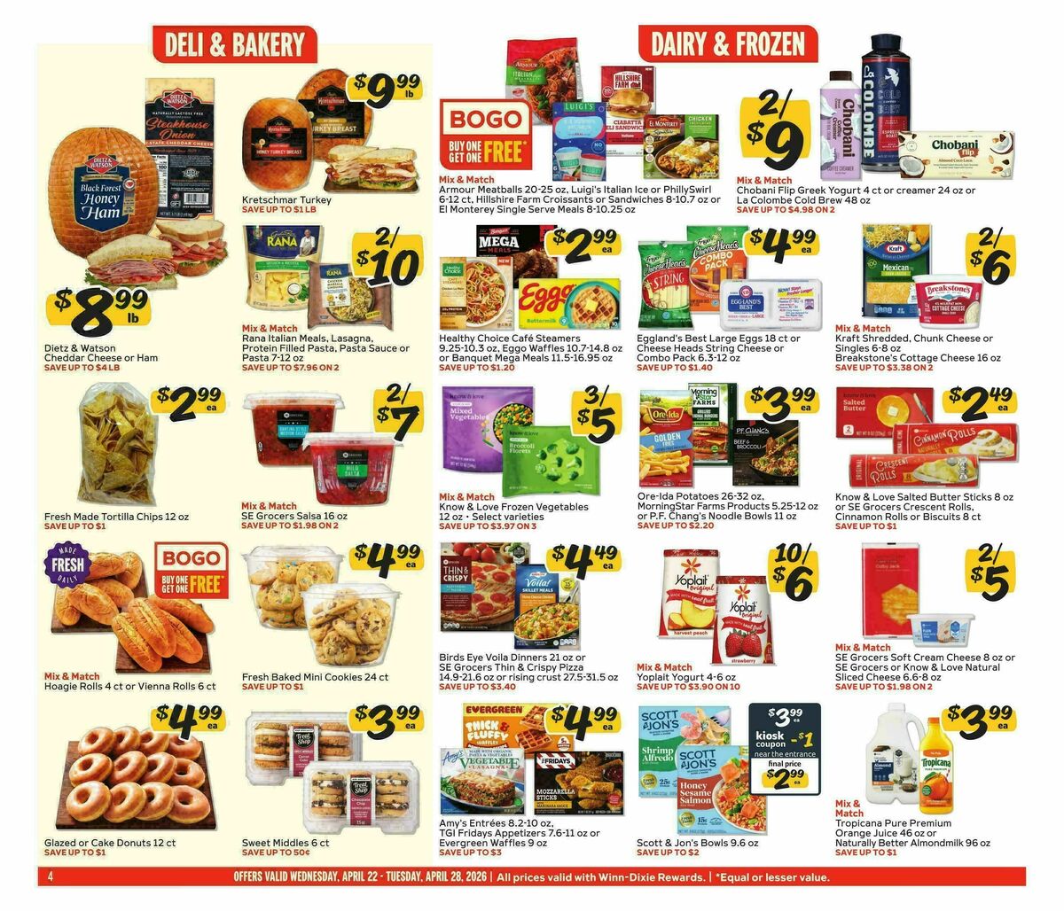 Winn-Dixie Weekly Ad from April 22