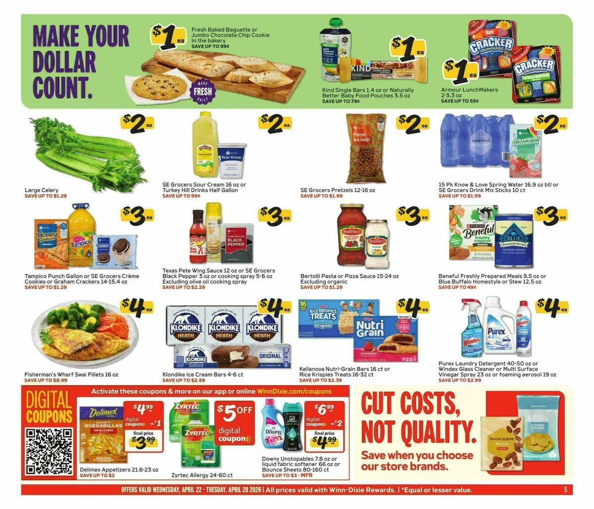 Winn-Dixie Weekly Ad from April 22