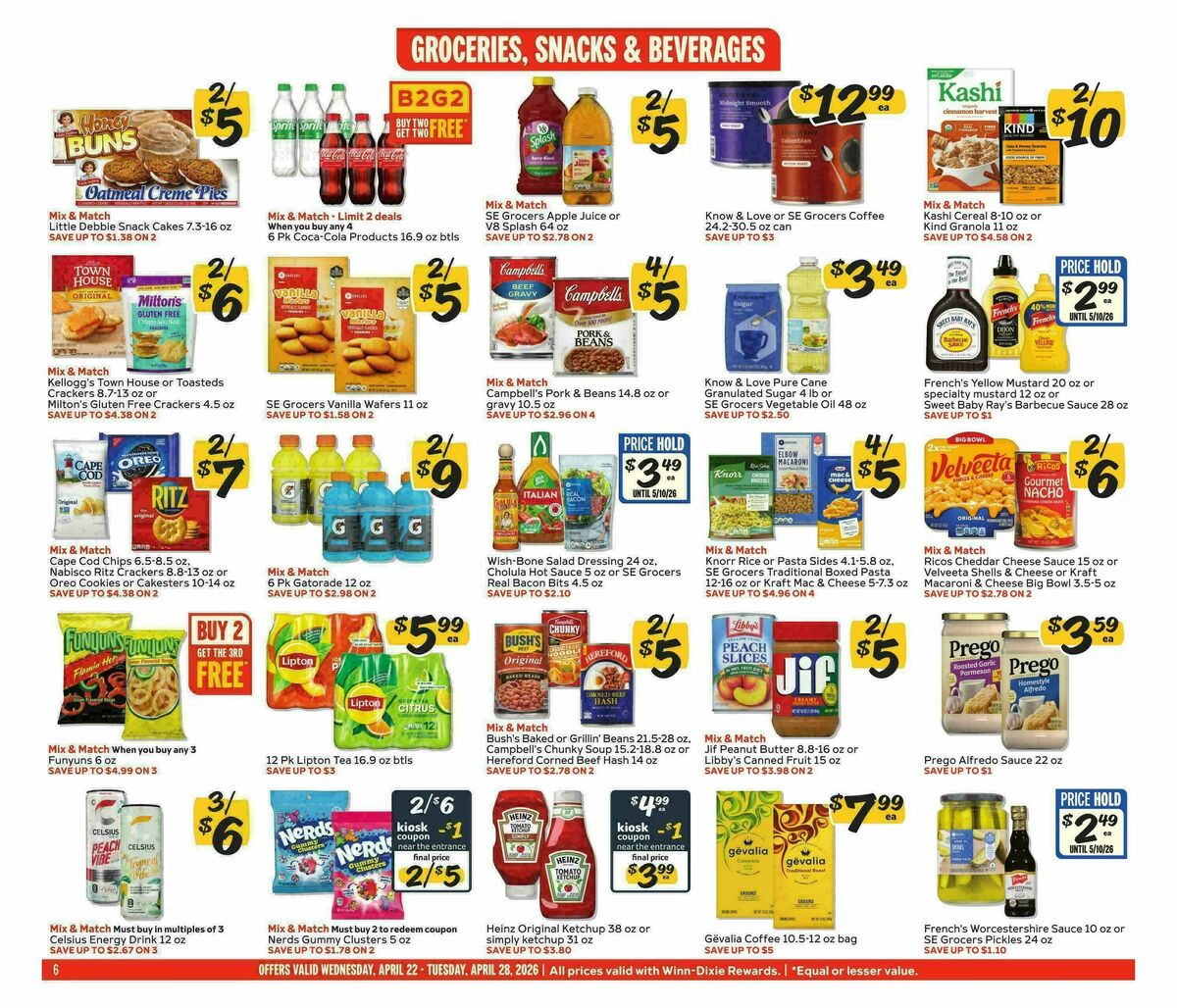 Winn-Dixie Weekly Ad from April 22
