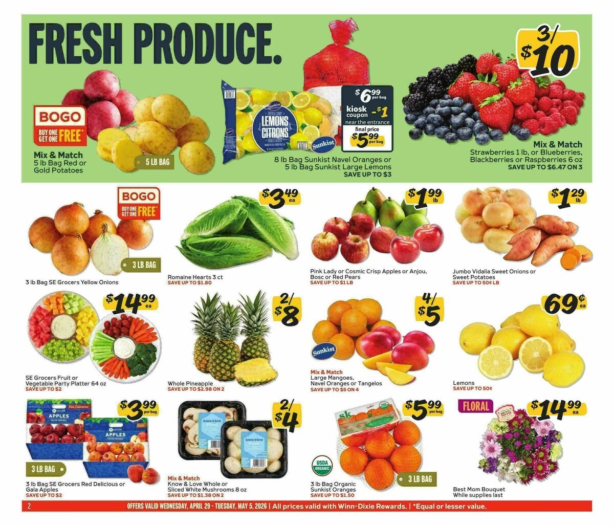 Winn-Dixie Weekly Ad from April 29