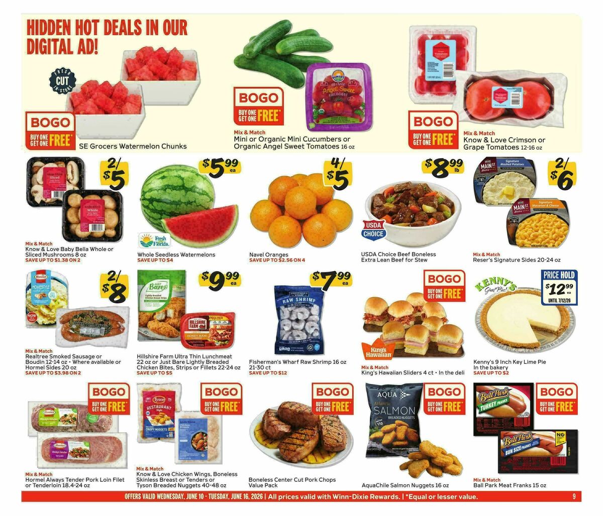 Winn-Dixie Weekly Ad from June 10