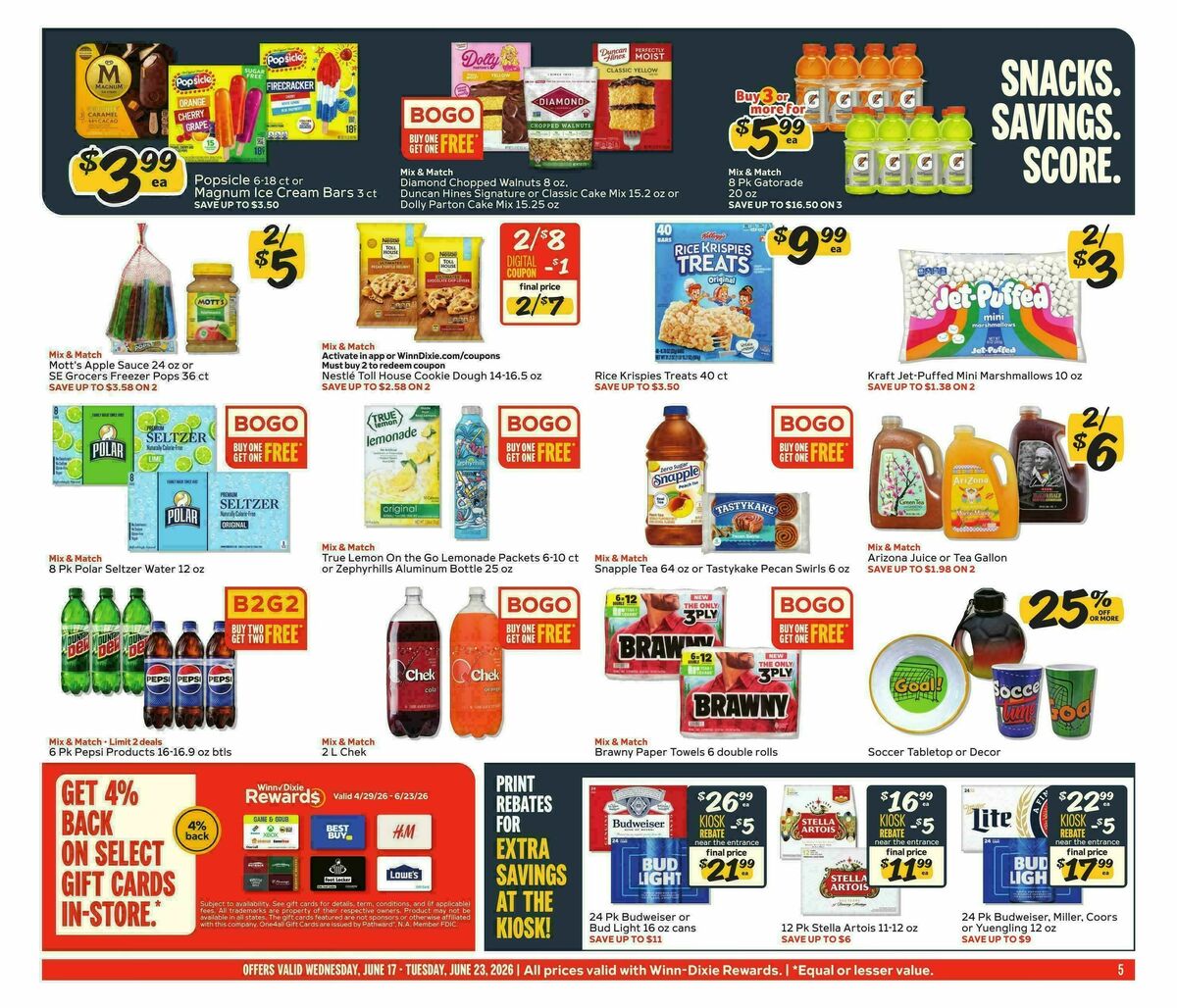 Winn-Dixie Weekly Ad from June 17