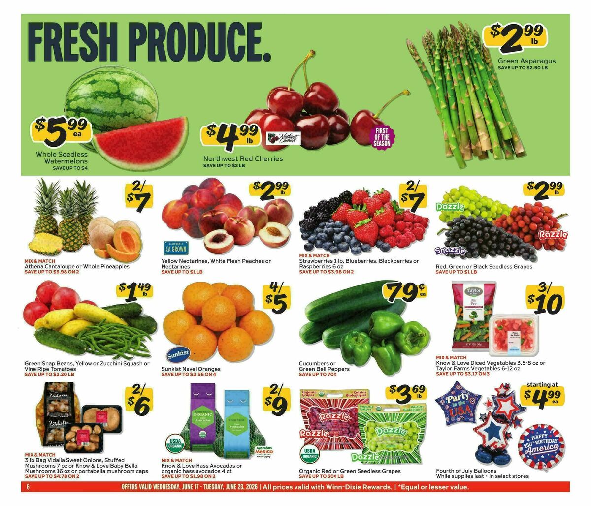 Winn-Dixie Weekly Ad from June 17
