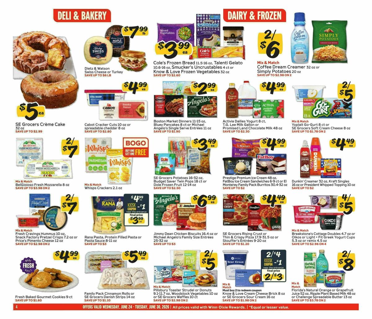 Winn-Dixie Weekly Ad from June 24