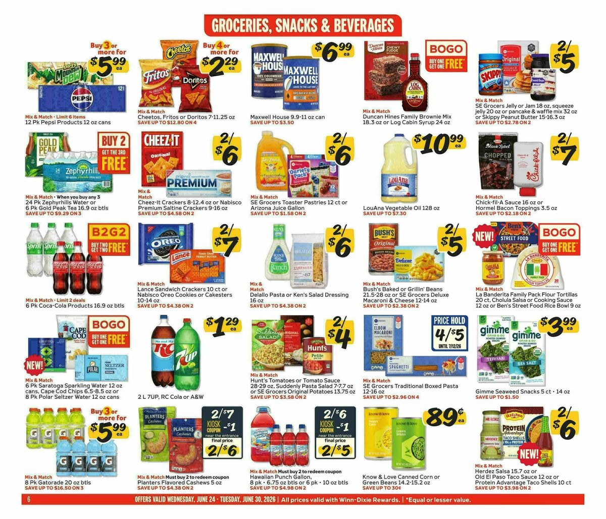 Winn-Dixie Weekly Ad from June 24