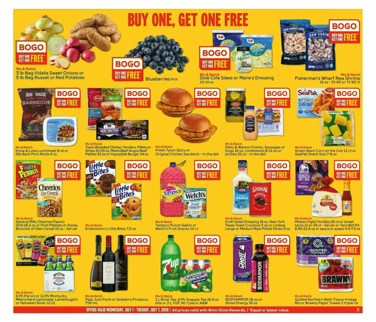 Winn-Dixie Weekly Ad from July 1