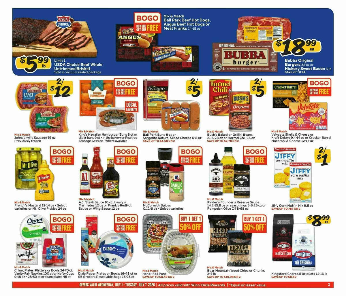 Winn-Dixie Weekly Ad from July 1