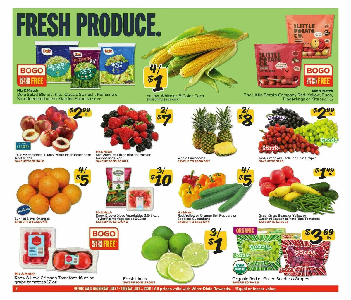 Winn-Dixie Weekly Ad from July 1