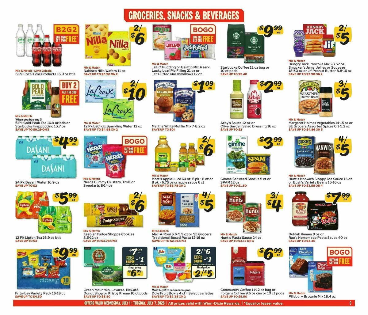 Winn-Dixie Weekly Ad from July 1