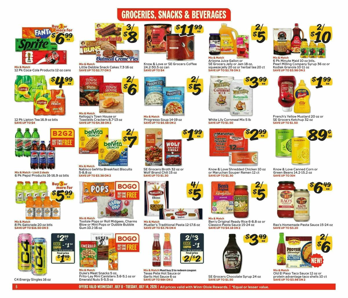 Winn-Dixie Weekly Ad from July 8